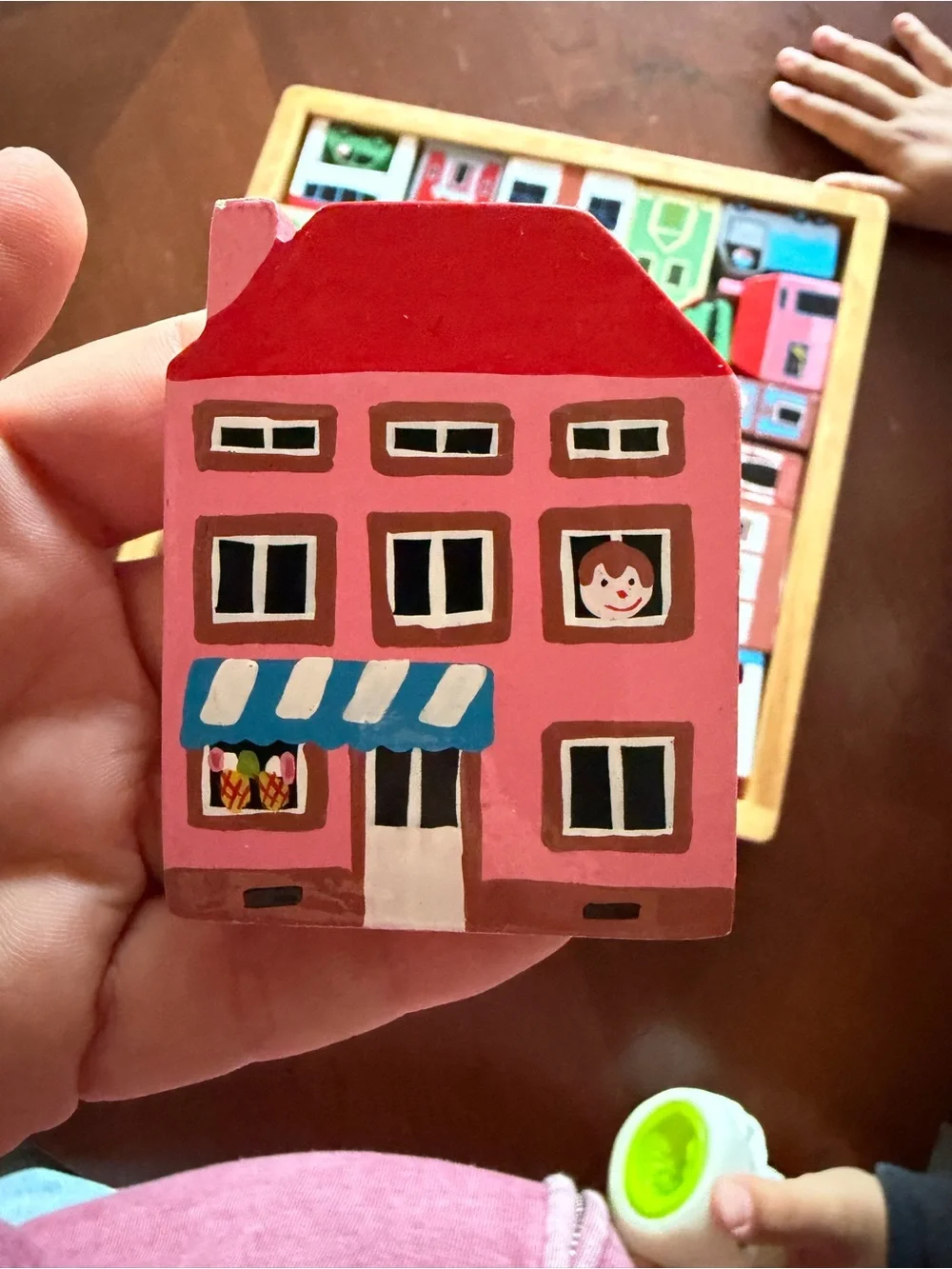 Wooden Village Puzzle Playset - Multicolor Kids Toy